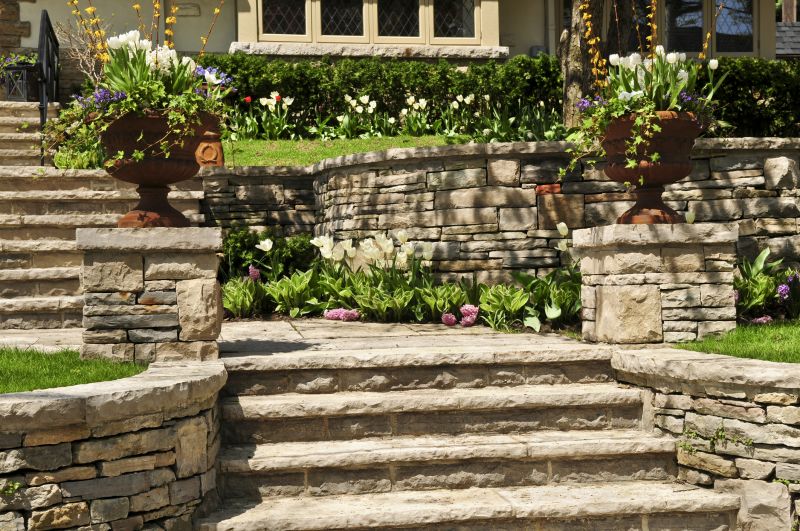 Outdoor Stairs with Landscaping