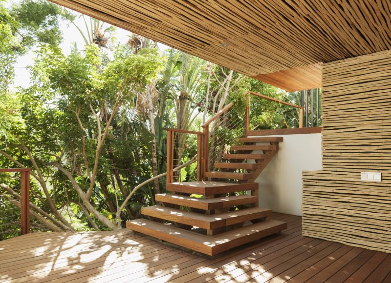 Wooden Deck and Stairs
